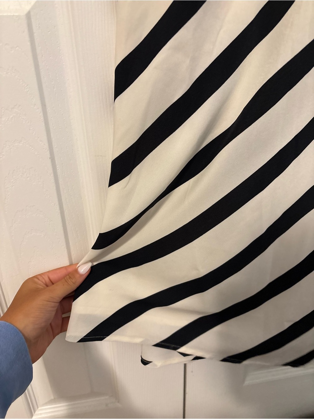 A&F Stripe Cowl Neck Slip Maxi Dress NEVER WORN - Picture 4 of 9